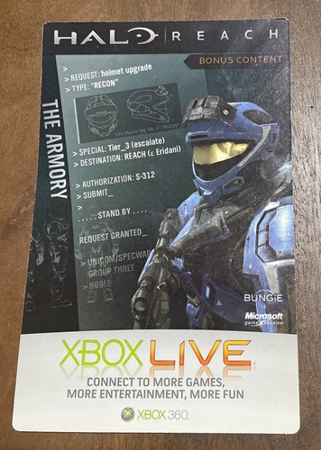 Halo reach bonus content dlc - bonus,